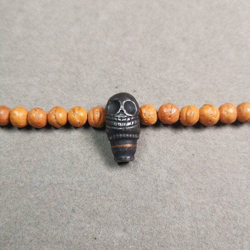 Mala Guru Bead, T-drilled 3-Hole Connector Bead - Gandhanra-ART