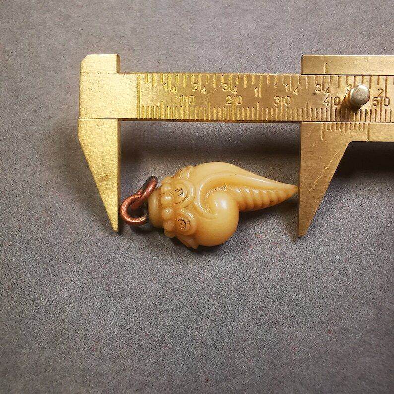 Yak Bone Amulet,Shankha - Gandhanra-ART
