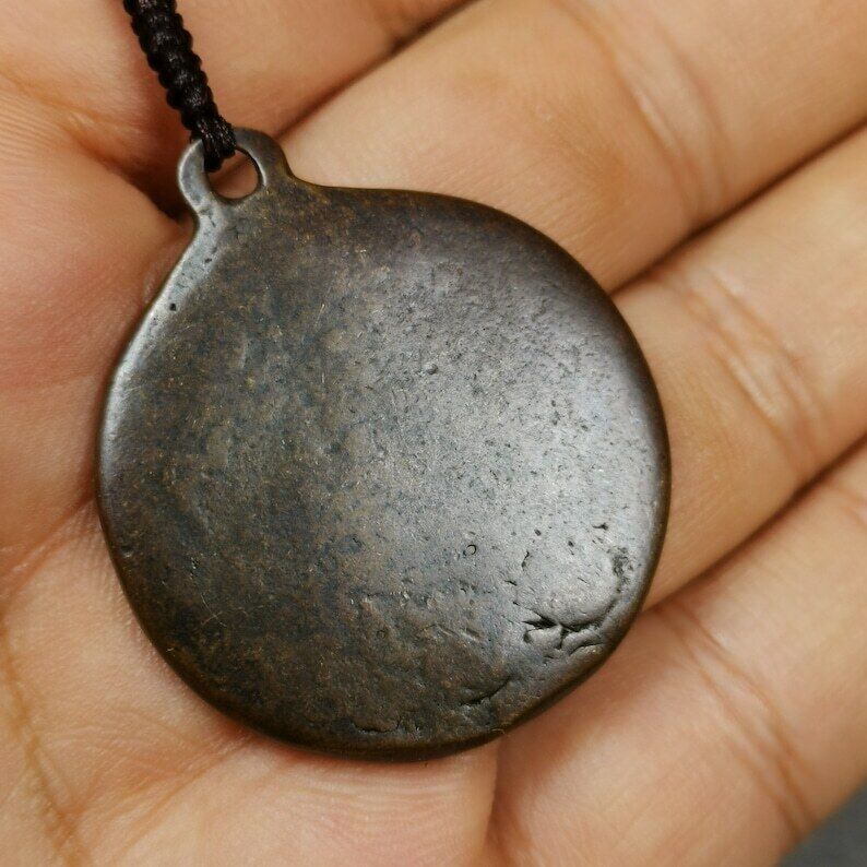 Gandhanra Antique Tibetan Thokcha Amulet,Chakrasamvara with Vajravarahi Badge