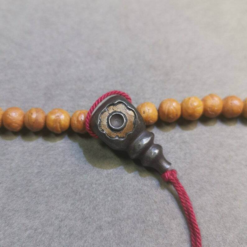 Mala Guru Bead, T-drilled 3-Hole Connector Bead - Gandhanra-ART