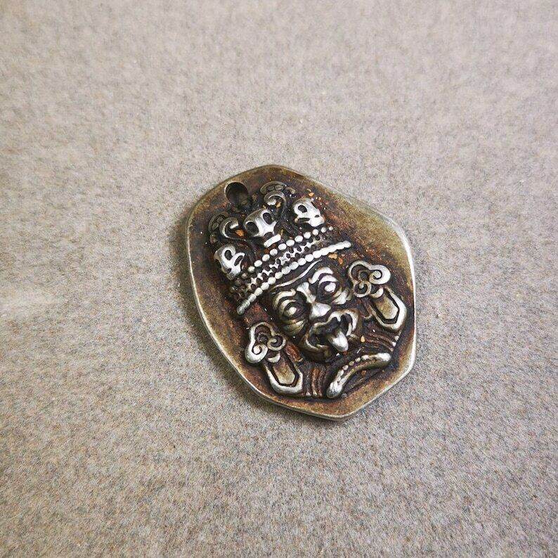 Mala Pendant,Drashi Lhamo Amulet for Prayer Beads - Gandhanra-ART