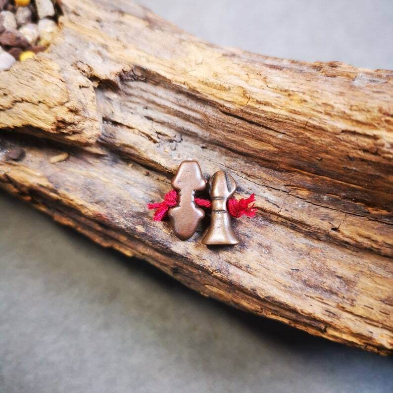 Amulet Pendant,Mini Vajra and Dorje Bell, Mala Accessories - Gandhanra-ART