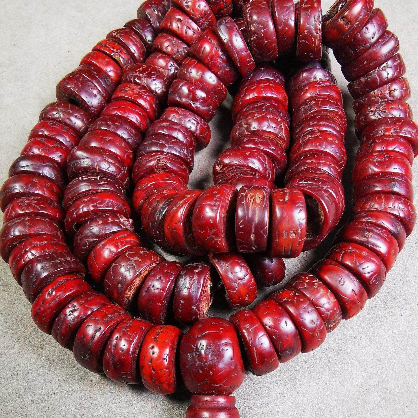 108 Bodhi Bead Mala,Old Prayer Beads Necklace - Gandhanra-ART