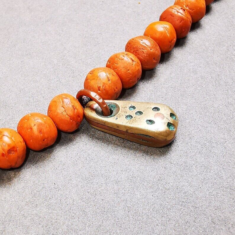 Tibetan Buddhist Mala Pendant,Mantra Dot Charm Amulet for Prayer Beads