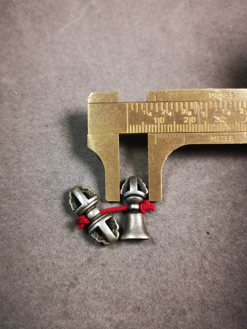 Amulet Pendant,Mini Vajra and Dorje Bell, Mala Accessories - Gandhanra-ART