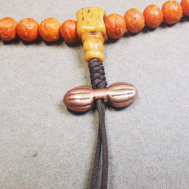 Amulett, Vajra-Anhänger für Mala, Taschenanhänger, Gebetsperle, 2,2 x 8,9 cm