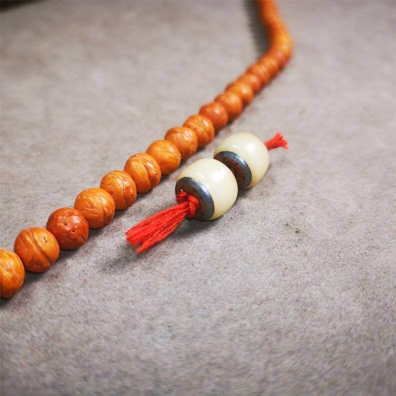 Mala Spacer Bead,Yak Bone Marker Beads for Prayer Beads Necklace - Gandhanra-ART