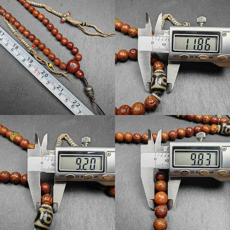 9mm 108 Kirin Eyes Bodhi Seed Prayer Beads