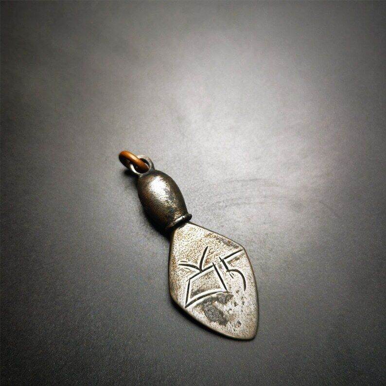 Gandhanra Vintage Skull Sitavana Phurba Amulet,Kila,Kilaka Pendant - Gandhanra-ART
