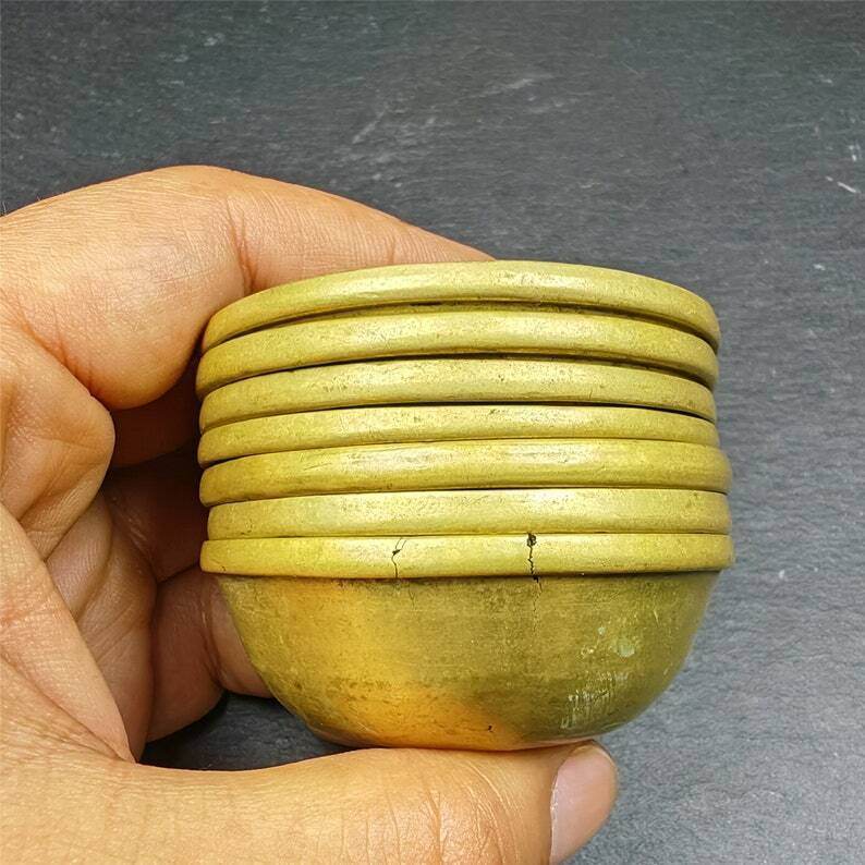 Water Offering Bowls,1 Set of 7 Yonchap Bowls,from Kathok - Gandhanra-ART