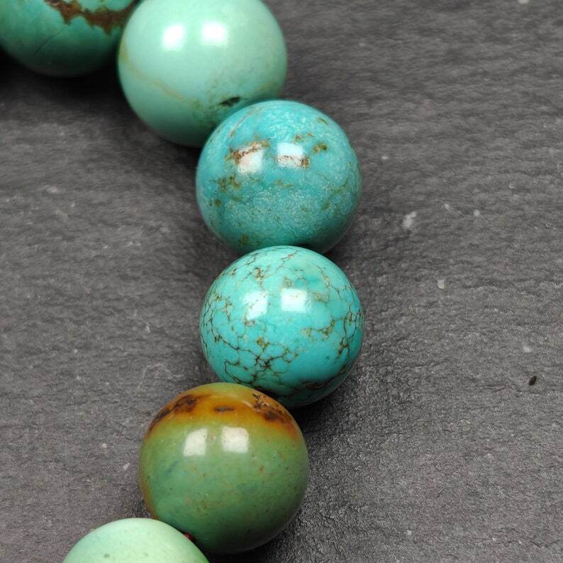 Old Tibetan Turquoise Bracelet Wrist Mala - Gandhanra-ART