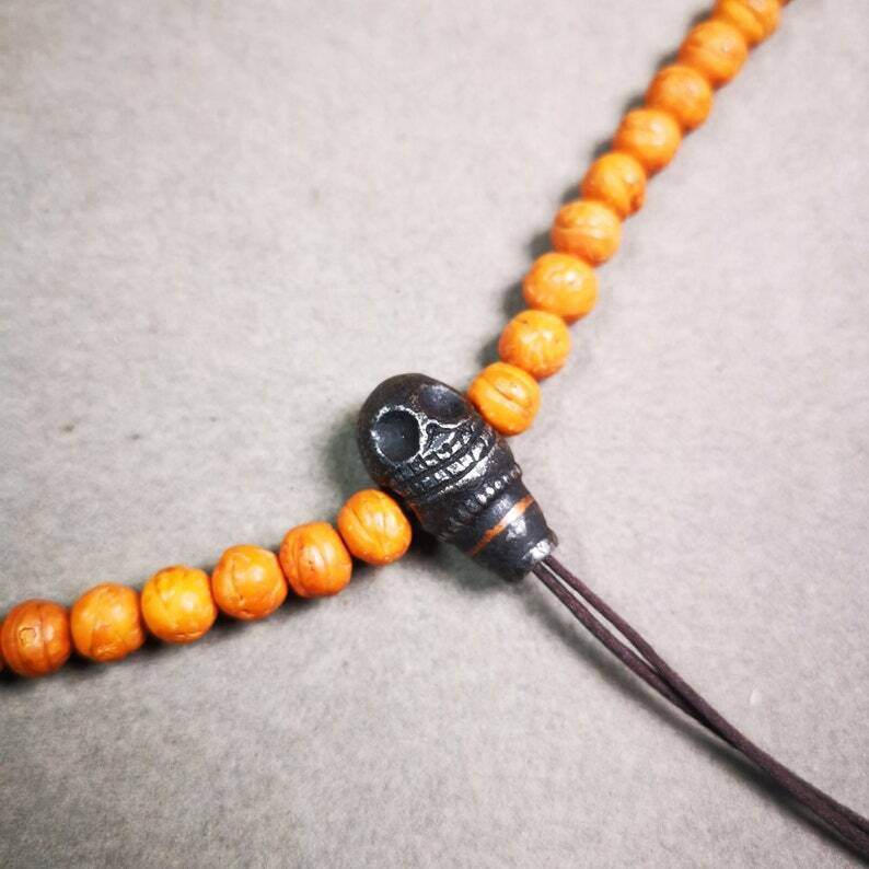 Mala Guru Bead, T-drilled 3-Hole Connector Bead - Gandhanra-ART