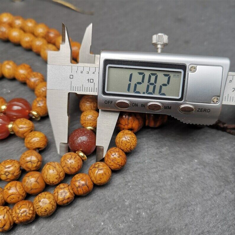 108 Dragon Eye Bodhi Prayer Beads 0.35"