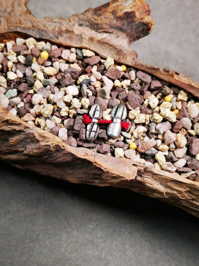 Amulet Pendant,Mini Vajra and Dorje Bell, Mala Accessories - Gandhanra-ART