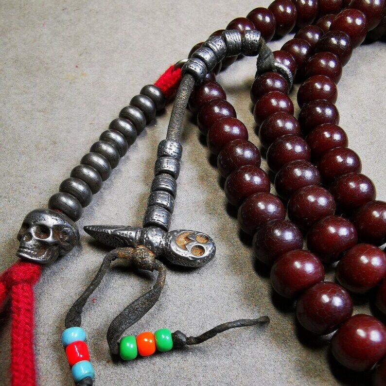 108 10 mm Bodhi-Wurzel-Mala, 89,4 cm