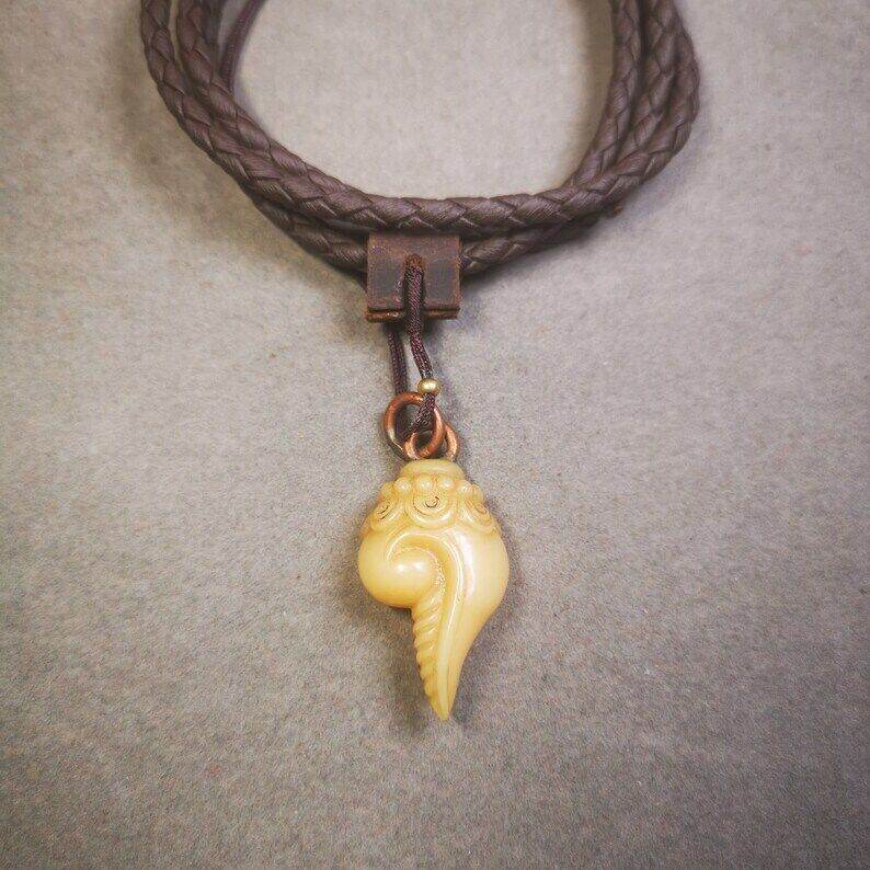 Yak Bone Amulet,Shankha - Gandhanra-ART