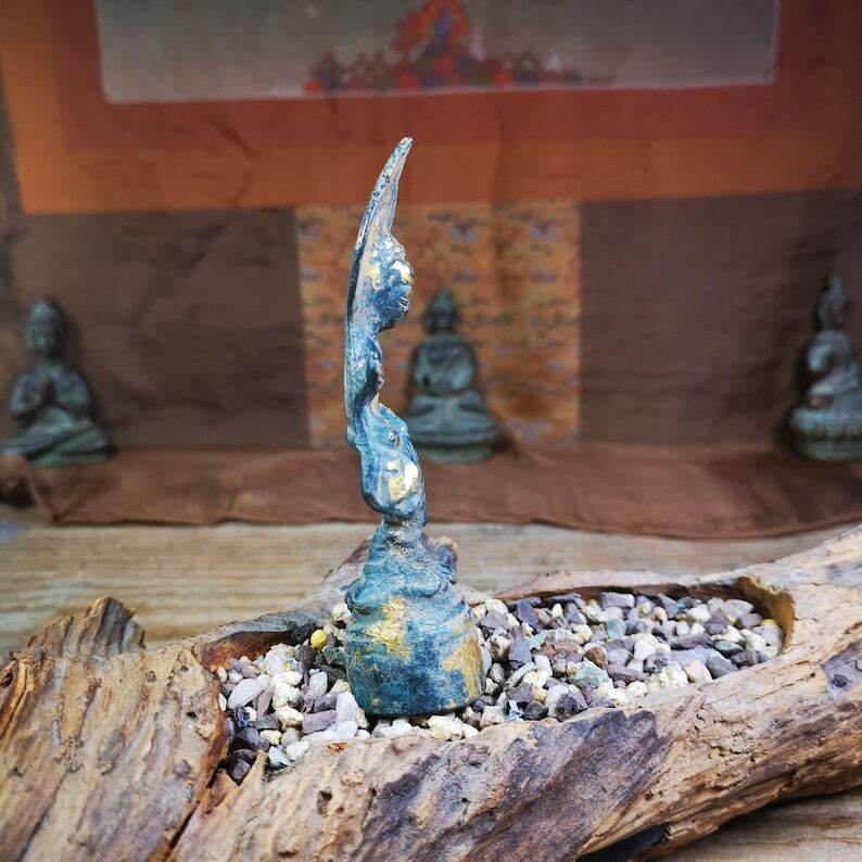 Tibetan Statue,Gilt Avalokitesvara,Padmapani - Gandhanra-ART