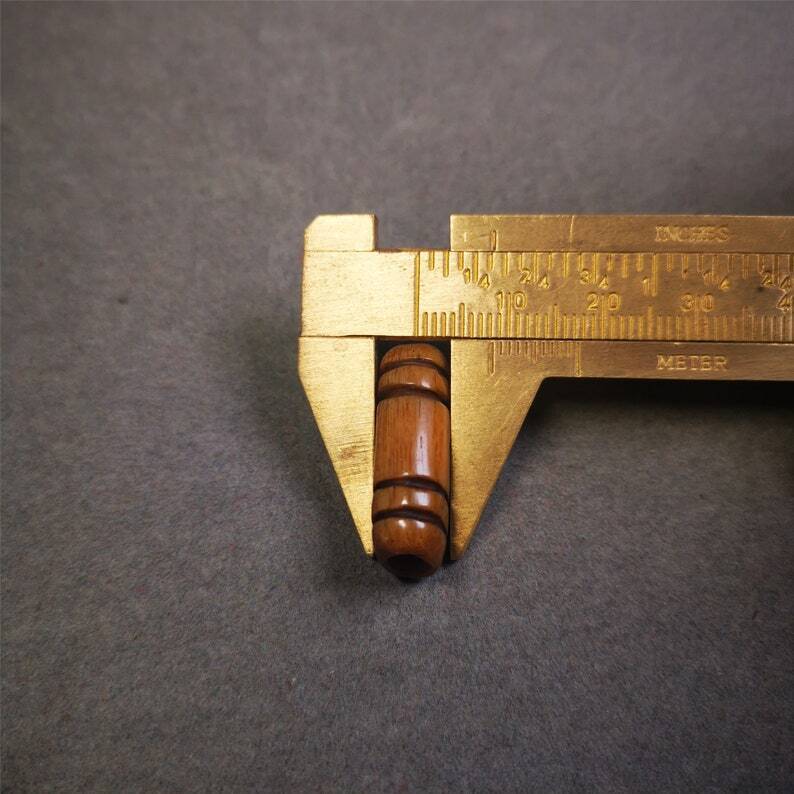 Yak Bone Carved Spacer Bead,0.98" × 0.5"