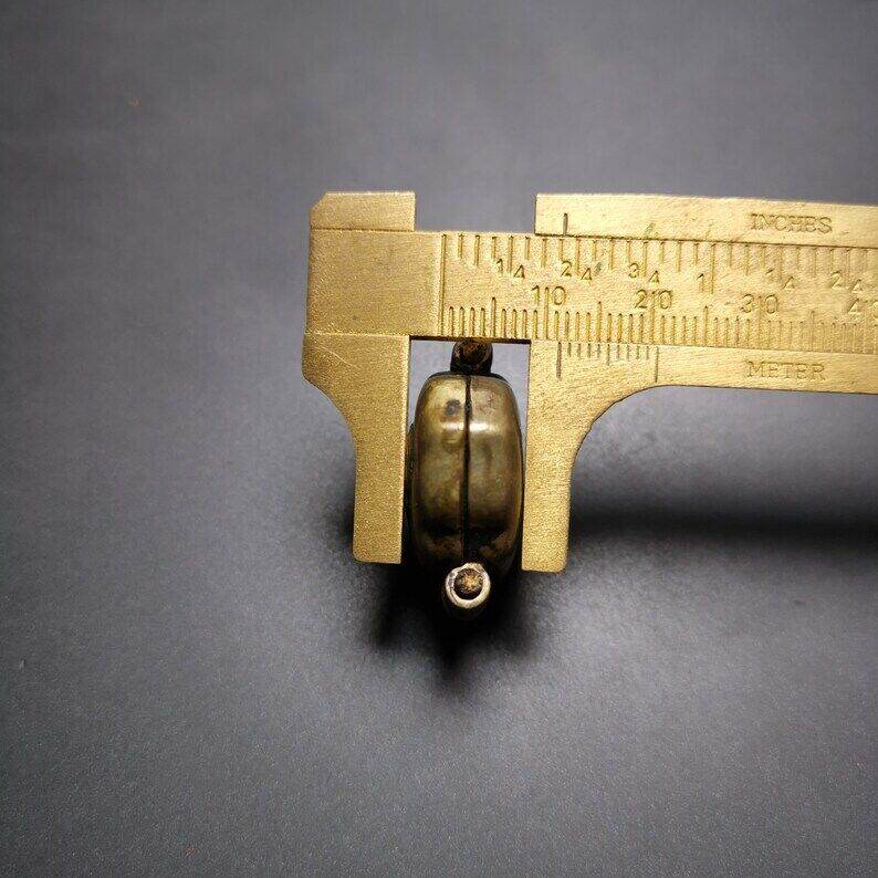 Gau Ghau Shrine, Altar Amulet Pendant - Tibetan Buddhist amulet, size reference