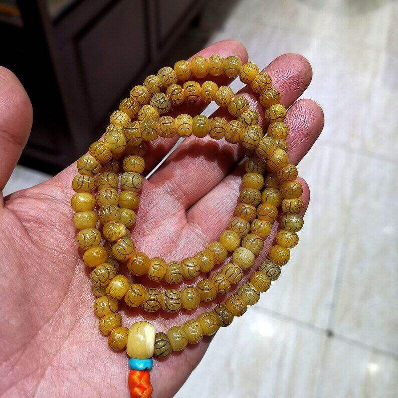 108 Mala Bracelet for Meditation and Prayer,7mm - Gandhanra-ART