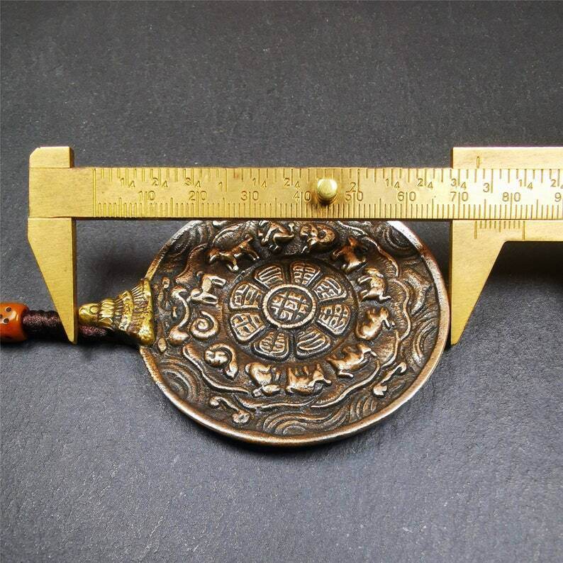 Amulet,Melong Mirror, SIPAHO(srid pa ho),Jiugong Bagua Badge - Gandhanra-ART
