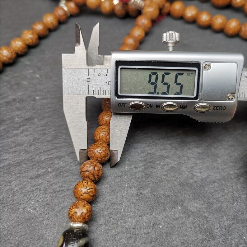 108 Dragon Eyes Bodhi Prayer Beads 0.35"