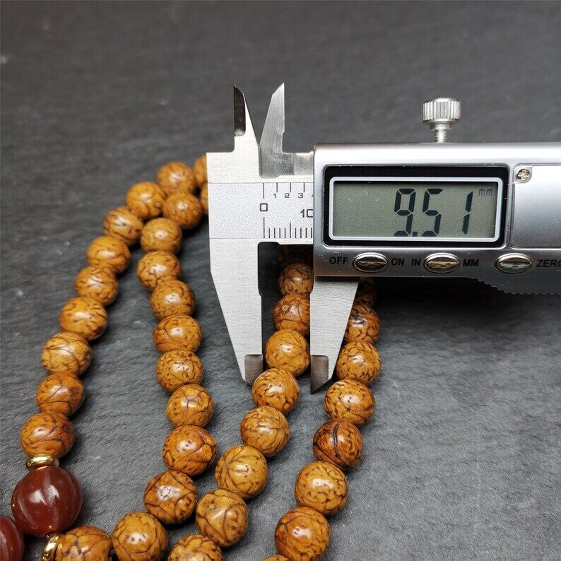 108 Dragon Eye Bodhi Prayer Beads 0.35"