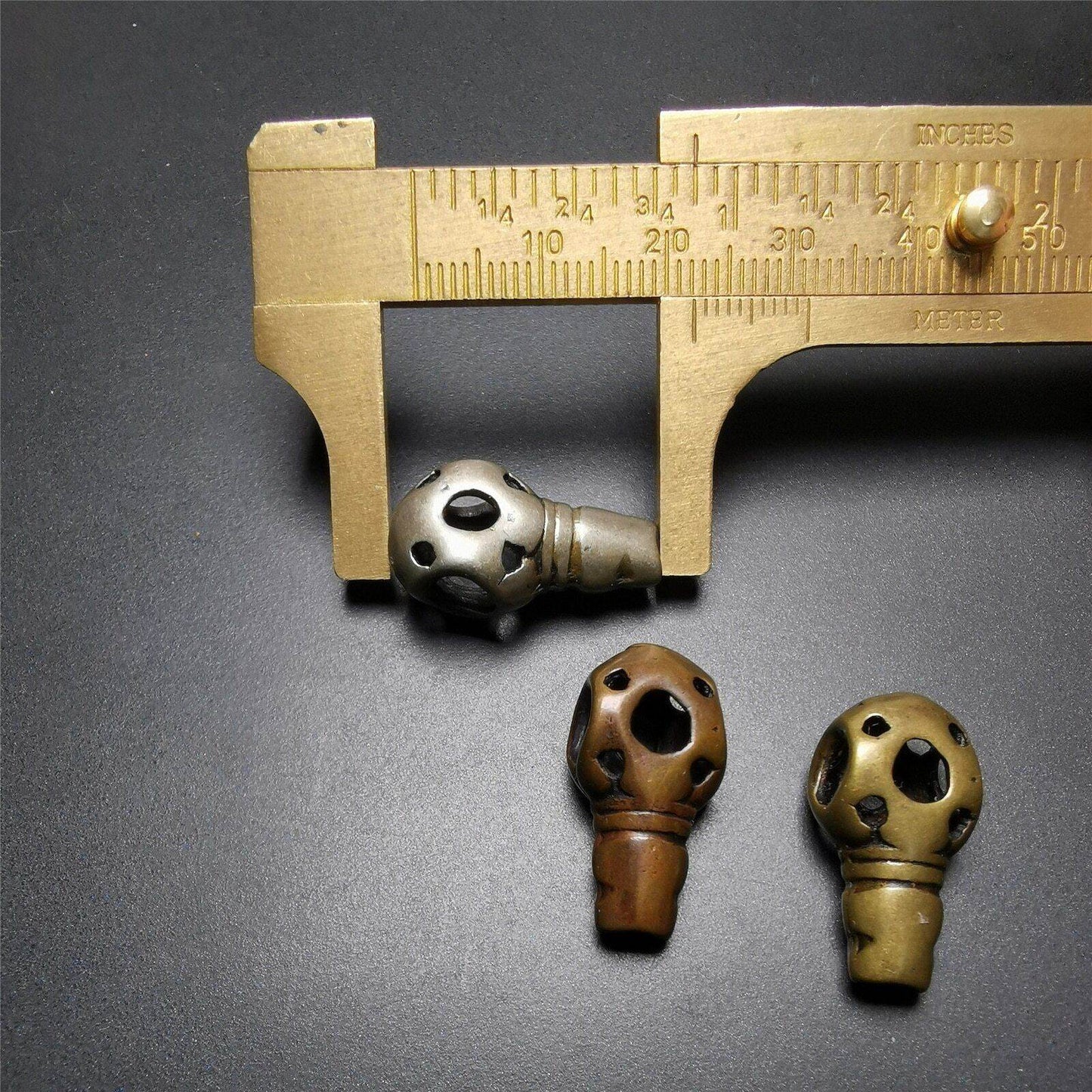 Guru Bead,T-drilled 3-Hole Bead Connector for Mala,Prayer Bead - Gandhanra-ART