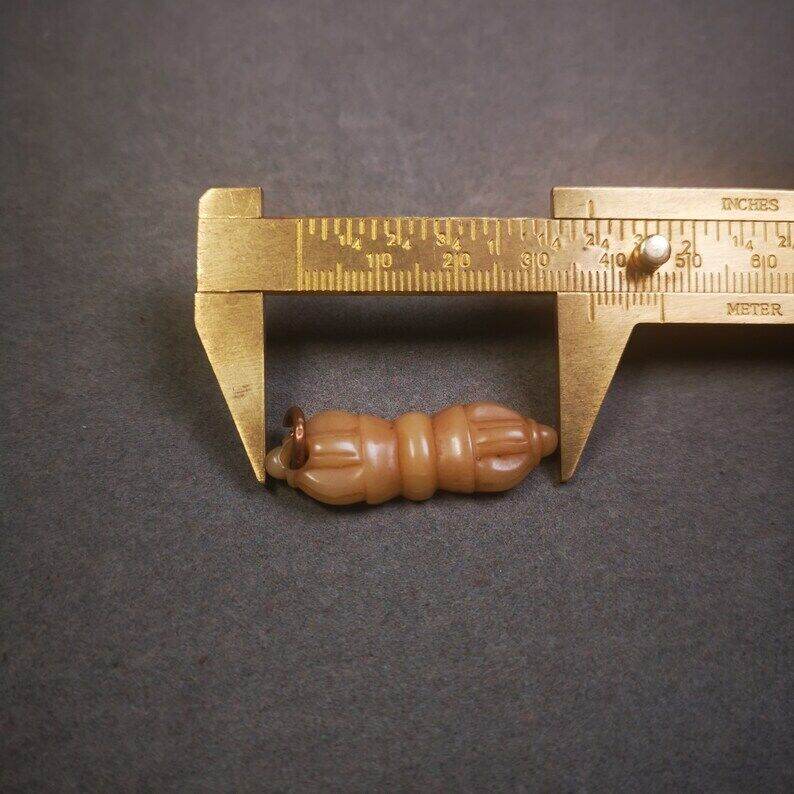 Yak Bone Amulet,Vajra Pendant for Mala,Prayer Beads - Gandhanra-ART