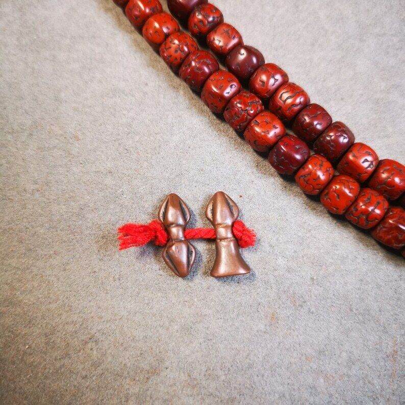 Amulet Pendant,Mini Vajra and Dorje Bell, Mala Accessories - Gandhanra-ART