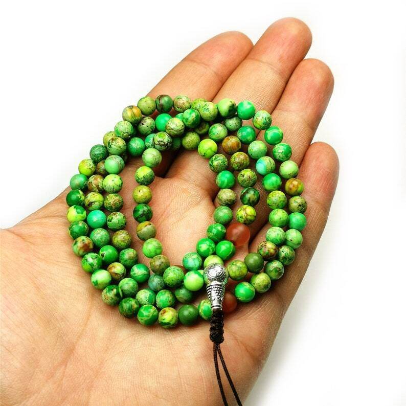 Siliceous Rock Beads Mala for Women - Gandhanra-ART