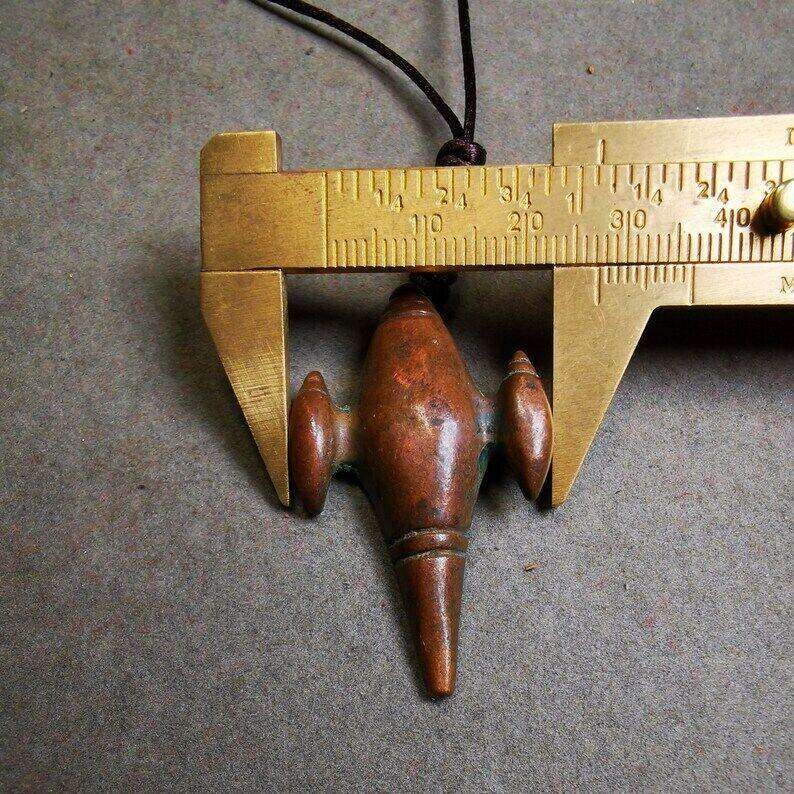 Vintage Shankha(Divine Conch) Badge,Tibetan Buddhist Protective Amulet Pendant - Gandhanra-ART