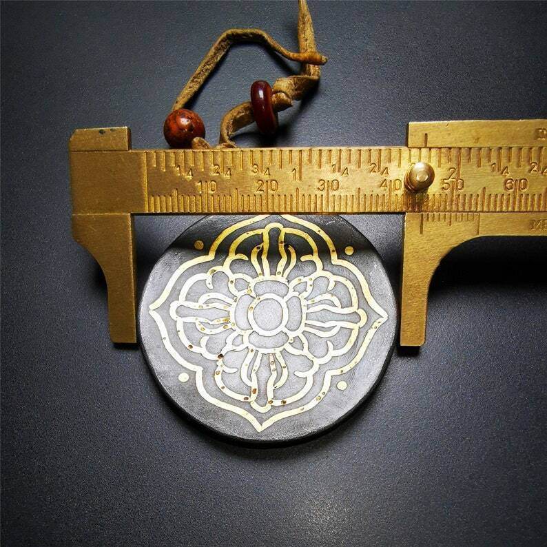 Amulet,Melong,SIPAHO,Mandala Badge,Cross Vajra Pattern - Gandhanra-ART