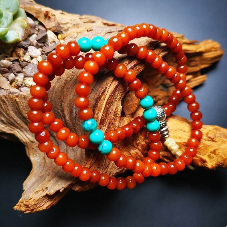 Yak Bone 108 Mala,6mm Prayer Beads - Gandhanra-ART