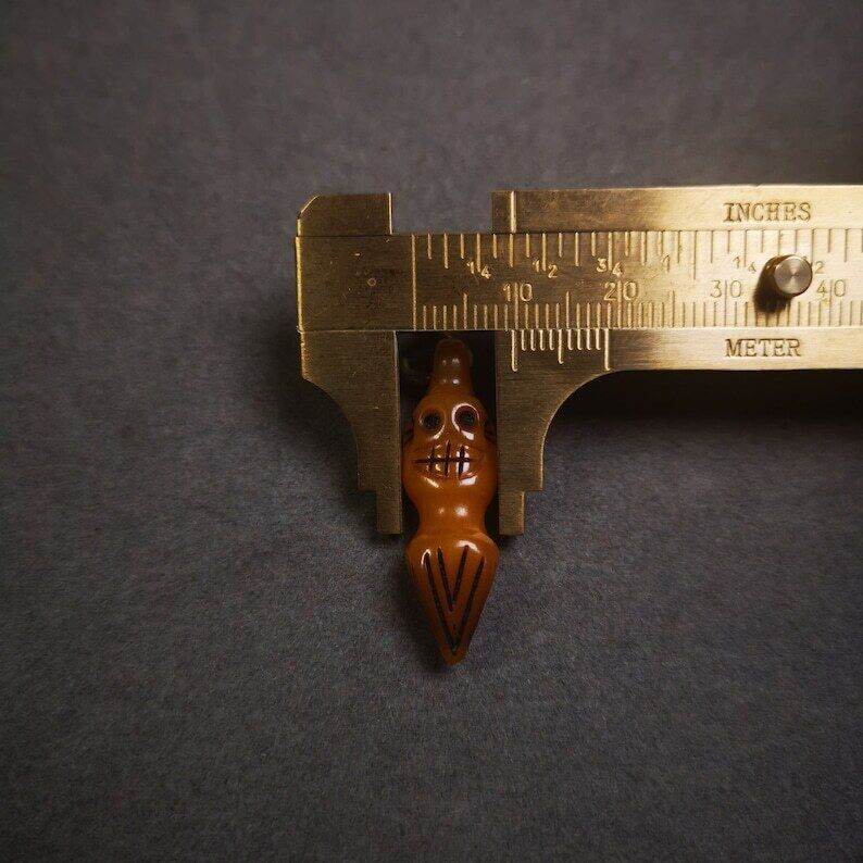 Yak Bone Amulet Vajra Kila(Dorje Phurba) for Mala,Prayer Beads - Gandhanra-ART