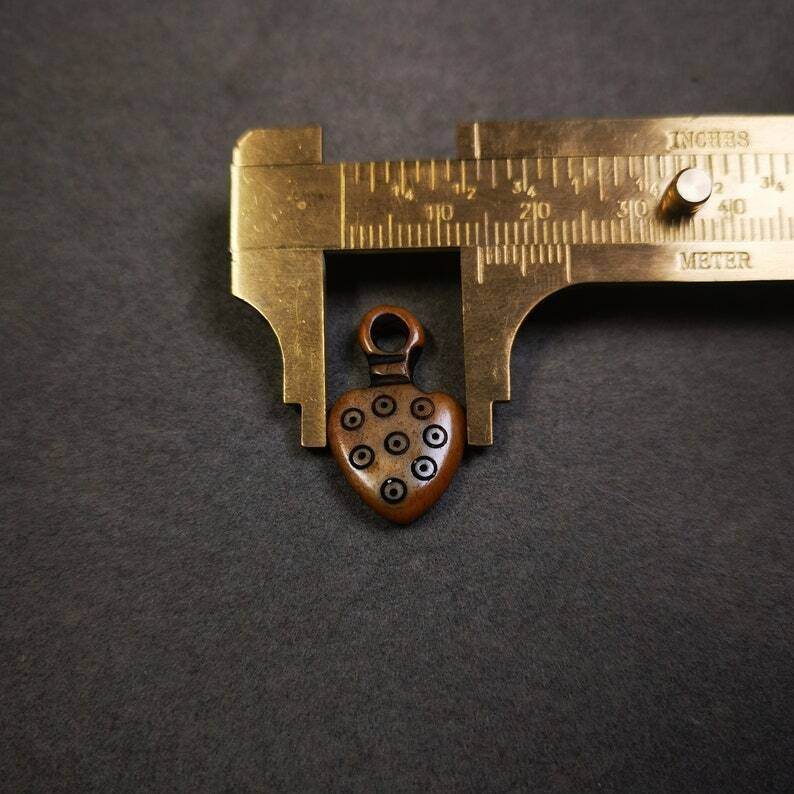 Yak Bone Carved Mantra Dot Prayer Bead Pendant - Gandhanra-ART