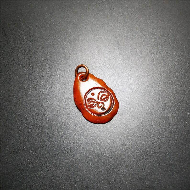 Amulet,Yak Bone Carved Buddha Eye Pendant - Gandhanra-ART