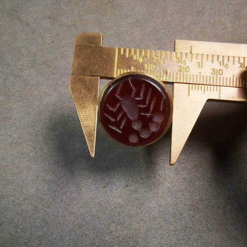 Old West Asian Ring,Made of Ruby and Copper,From Pakistan - Gandhanra-ART