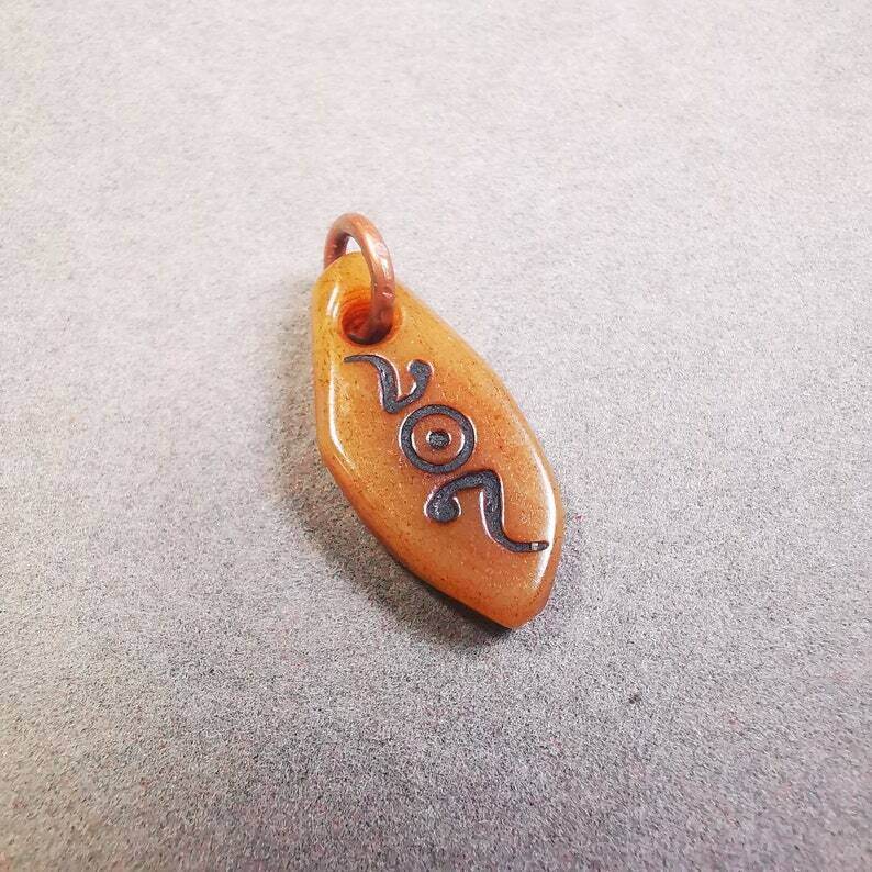 Yak Bone Carved Mani Jewel Prayer Bead Pendant - Gandhanra-ART