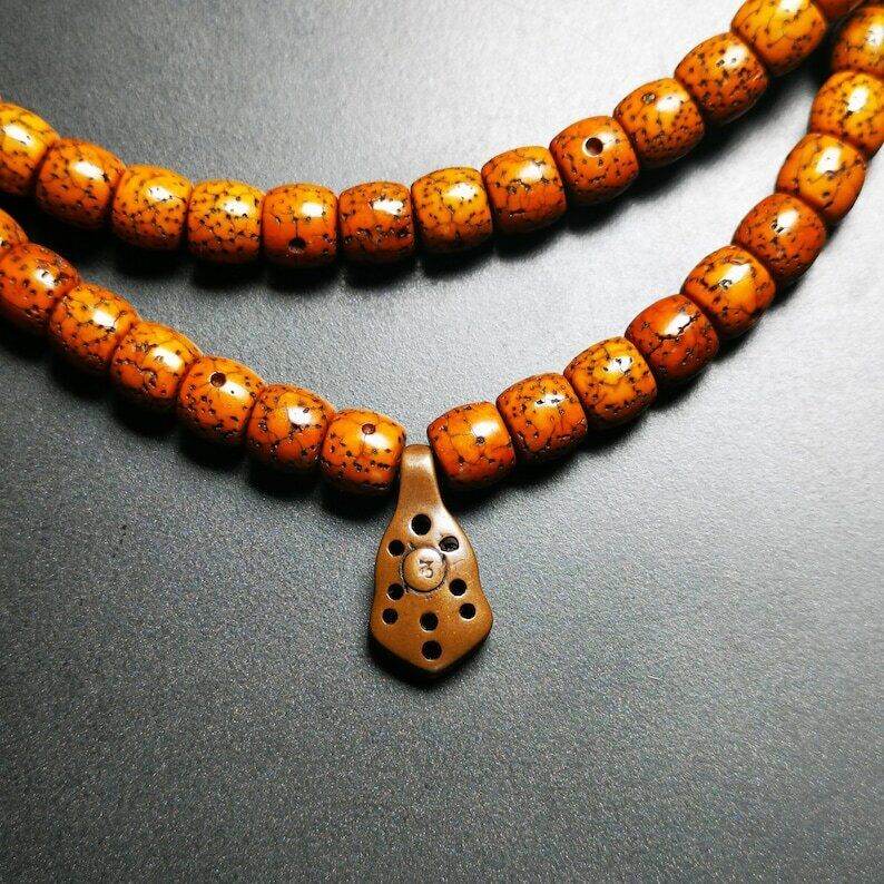 Mala Counter Clip,Mantra Dot Shape Bum Counter Clip for Prayer Beads - Gandhanra-ART