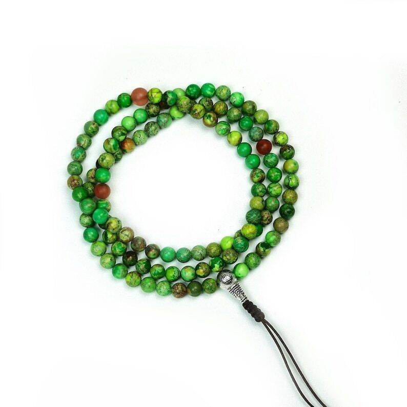 Siliceous Rock Beads Mala for Women - Gandhanra-ART