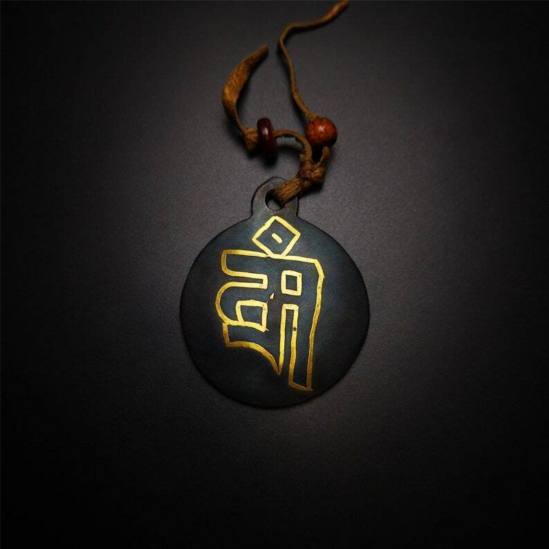 Amulet,Melong,SIPAHO,Mandala Badge,Cross Vajra Pattern - Gandhanra-ART