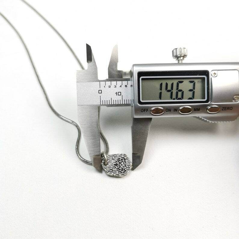 Tibetan Lucky Charm, Unique Buddhism Flame,Silver Pendant Amulet - Tibetan Buddhist amulet, size reference