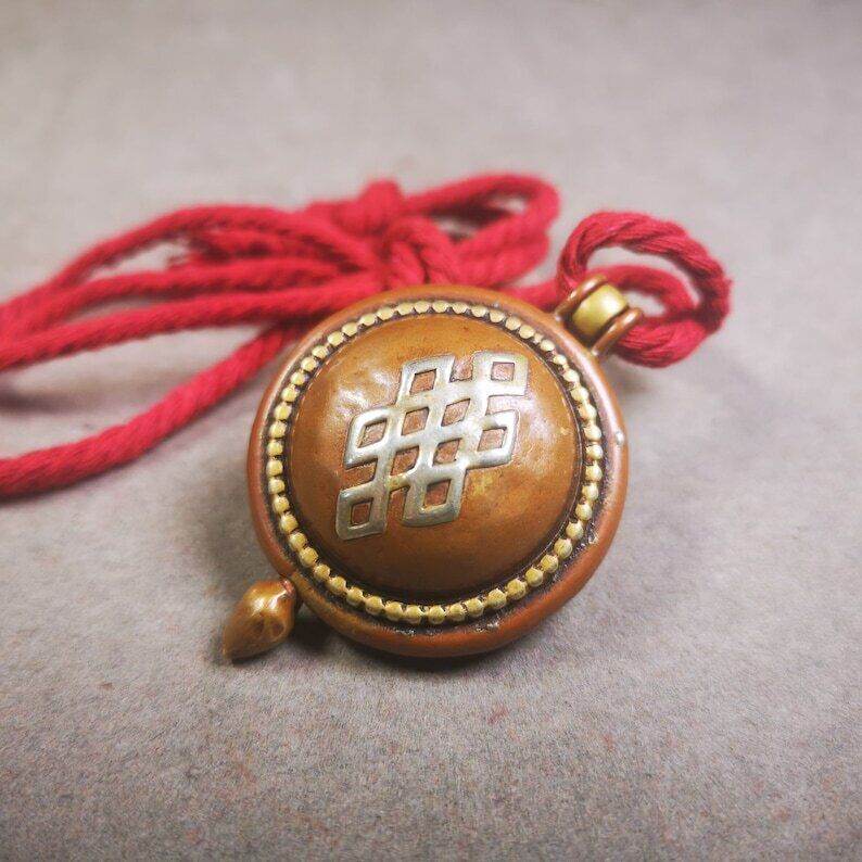 Acient Gau Ghau Shrine, Tibetan Buddhist Altar Amulet Pendant - Gandhanra-ART