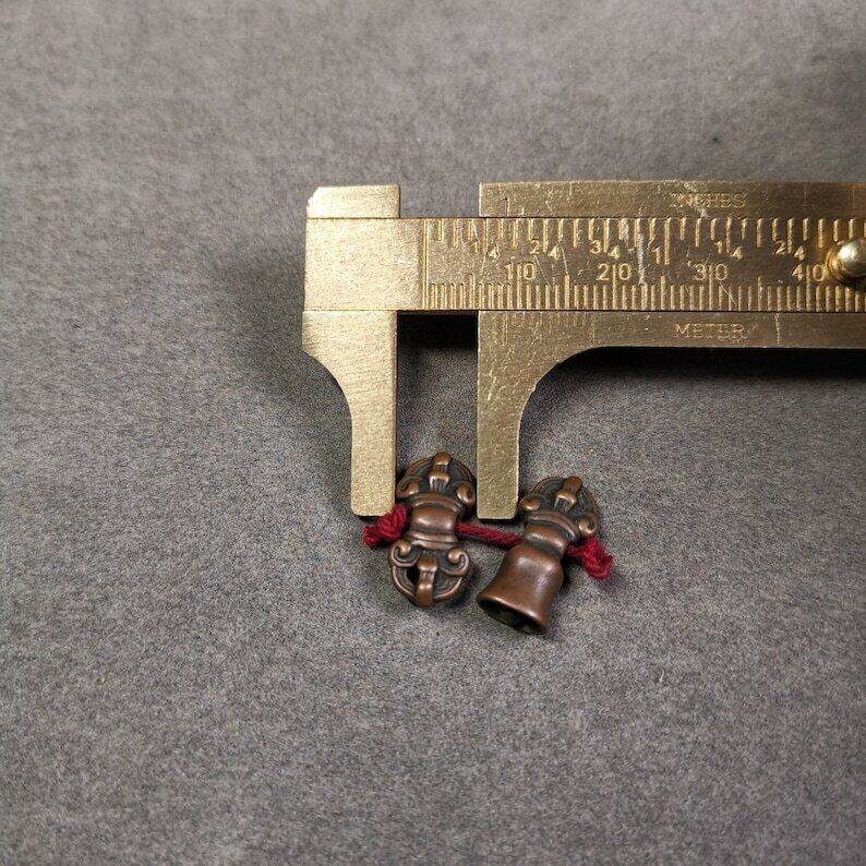 Amulet Pendant,Mini Vajra and Dorje Bell, Mala Accessories - Gandhanra-ART