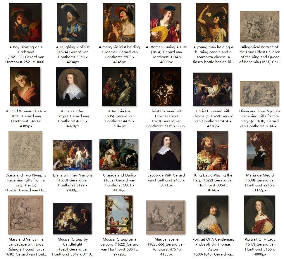 43 Painting Images by Gerard van Honthorst (Dutch, 1592 – 1656) - Gandhanra-ART