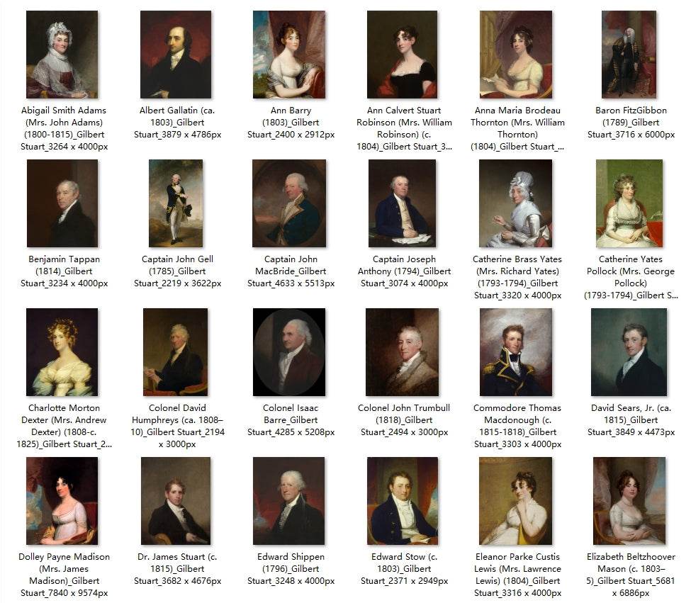 101 Painting Images by Gilbert Stuart (American, 1755-1828) - Gandhanra-ART