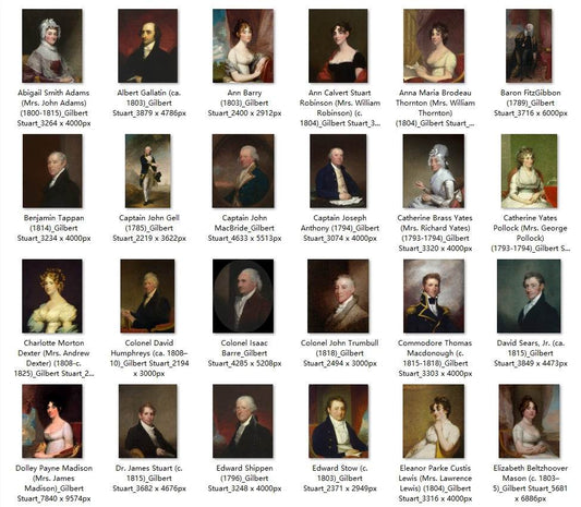 101 Painting Images by Gilbert Stuart (American, 1755-1828) - Gandhanra-ART