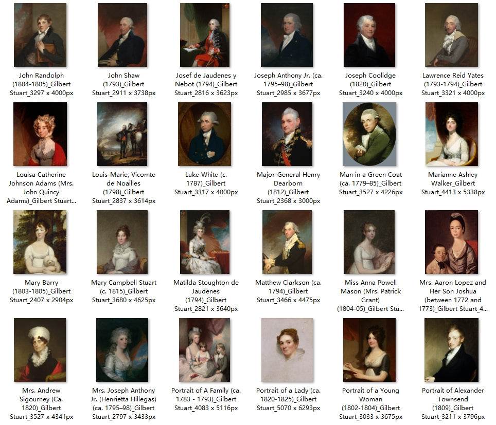 101 Painting Images by Gilbert Stuart (American, 1755-1828) - Gandhanra-ART