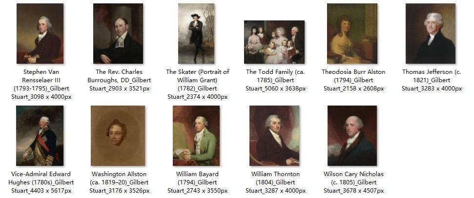 101 Painting Images by Gilbert Stuart (American, 1755-1828) - Gandhanra-ART